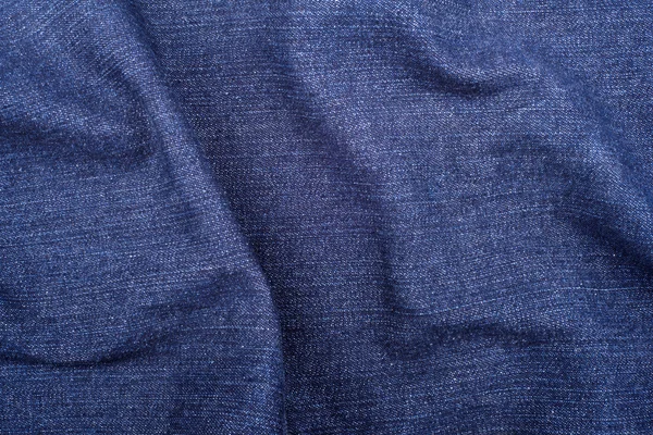 Buruşuk denim kumaş dokusu, tekstil arka plan