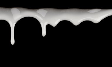 sızıntı siyah arka plan üzerine beyaz boya