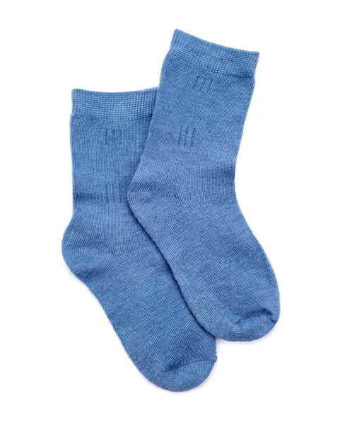 Paar sokken geïsoleerd op een witte achtergrond — Stockfoto