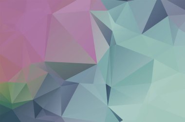 Mavi canlı çokgen mozaik arkaplan, yaratıcı tasarım şablonları