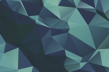 Mavi canlı çokgen mozaik arkaplan, yaratıcı tasarım şablonları