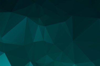 Gradyan yeşil vektör parlayan üçgen yerleşim planı. Parıltılı soyut illüstrasyon 