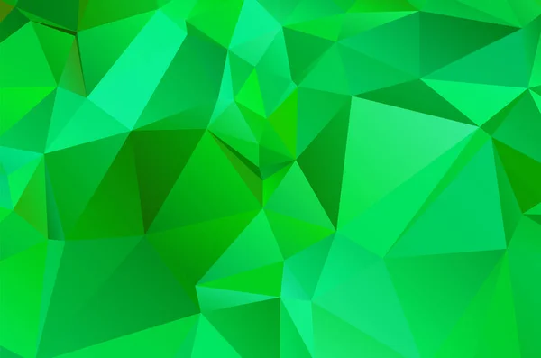 Gradiente Verde Vetor Brilhante Layout Triangular Glitter Ilustração Abstrata — Vetor de Stock