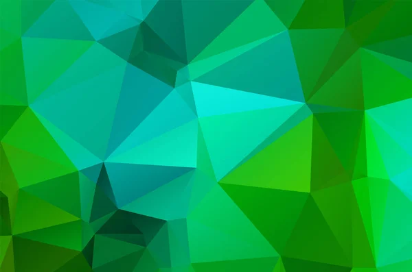 Gradiente Vector Verde Brillante Diseño Triangular Ilustración Abstracta Brillo — Archivo Imágenes Vectoriales