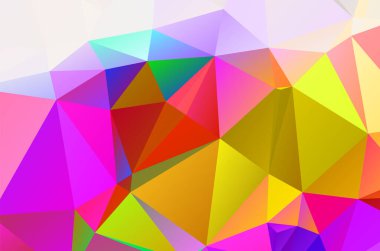 Üçgen biçiminde mor canlı vektör dokusu. Renkli çizimler 