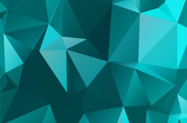 Mavi canlı geometrik çokgen soyut tasarım arkaplan şablonu