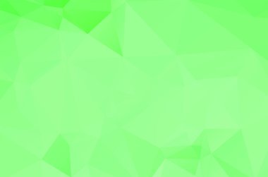 Yeşil canlı soyut geometrik arkaplan, çokgen üçgeninden vektör, mozaik 