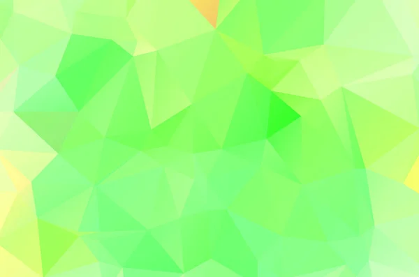 Grüner Lebhafter Abstrakter Geometrischer Hintergrund Vektor Aus Polygon Dreieck Mosaik — Stockvektor