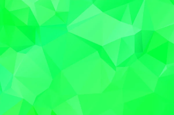 Groen Levendige Abstracte Geometrische Achtergrond Vector Uit Polygonen Driehoek Mozaïek — Stockvector