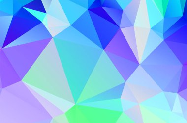 Mavi canlı çokgen mozaik arkaplan, yaratıcı tasarım şablonları