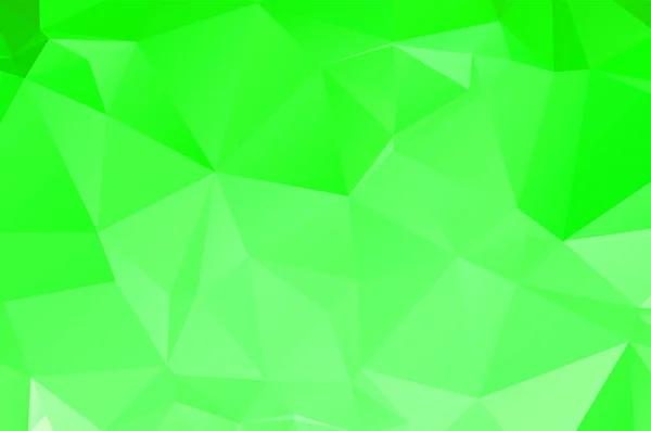 Fundo Geométrico Abstrato Vívido Verde Vetor Triângulo Dos Polígonos Mosaico —  Vetores de Stock