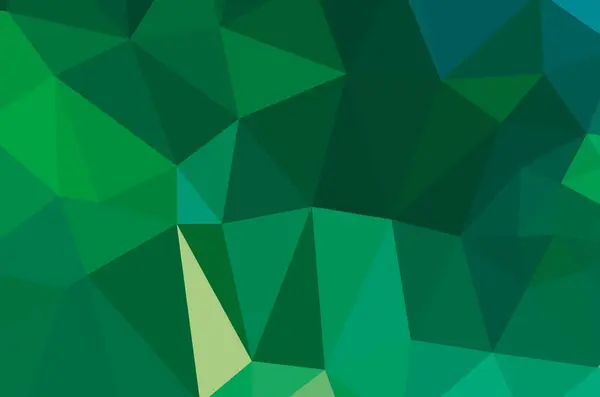 Fundo Geométrico Abstrato Vívido Verde Vetor Triângulo Dos Polígonos Mosaico — Vetor de Stock