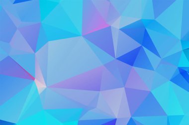 Mavi canlı geometrik çokgen soyut tasarım arkaplan şablonu