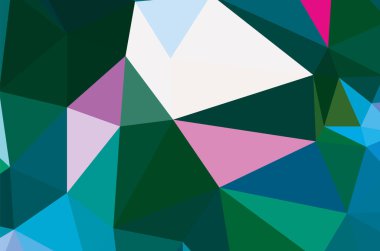 Yeşil canlı geometrik soyut parlak yeşil bulanık mozaik duvar kağıdıyla pankart için üçgen şekilli