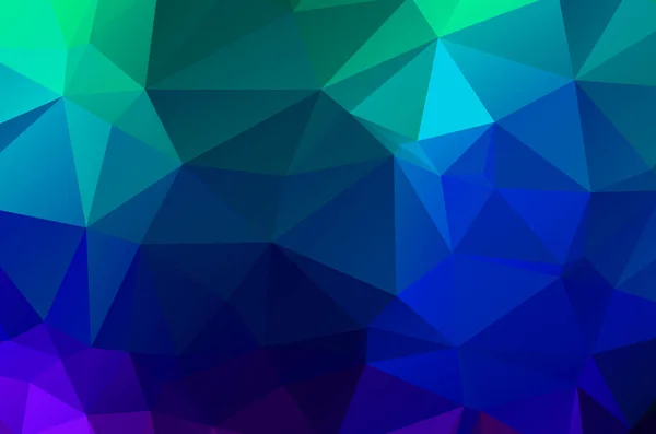 Bleu Vif Fond Mosaïque Polygonale Modèles Conception Créative Illustration — Image vectorielle