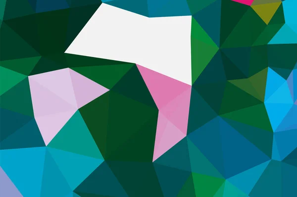 Fond Géométrique Abstrait Vert Vif Vecteur Triangle Polygone Mosaïque — Image vectorielle
