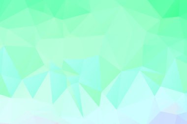 Yeşil canlı soyut geometrik arkaplan, çokgen üçgeninden vektör, mozaik 