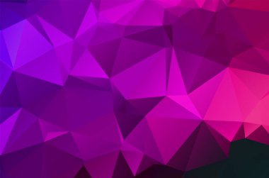 Renkli mor renkli çokgen arka plan deseni