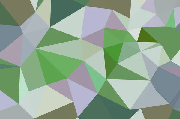 Abstract Groen Levendig Behang Mozaïek Achtergrond Geometrische Driehoek — Stockvector