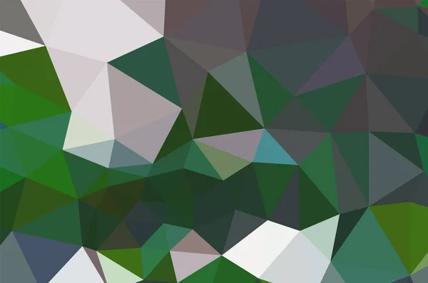 Abstract Groen Levendig Behang Mozaïek Achtergrond Geometrische Driehoek — Stockvector