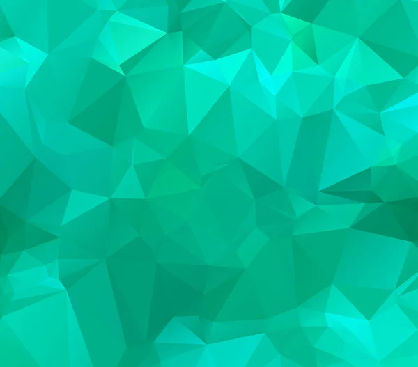 Soyut çok renkli zümrüt yeşil arka plan. Vektör çokgen tasarım çizer