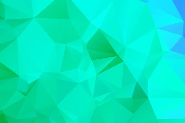 Abstrakter Mehrfarbiger Smaragdgrüner Hintergrund Vektorpolygonaler Designillustrator — Stockvektor