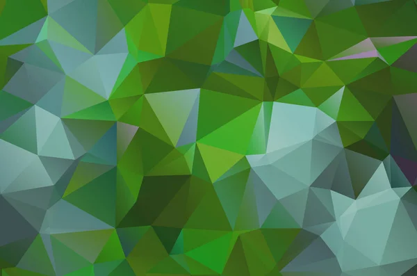 Abstrait Fond Vert Vif Fond Mosaïque Papier Peint Triangle Géométrique — Image vectorielle