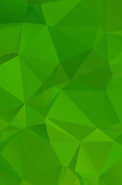 Abstrato Verde Vívido Fundo Mosaico Papel Parede Triângulo Geométrico — Vetor de Stock