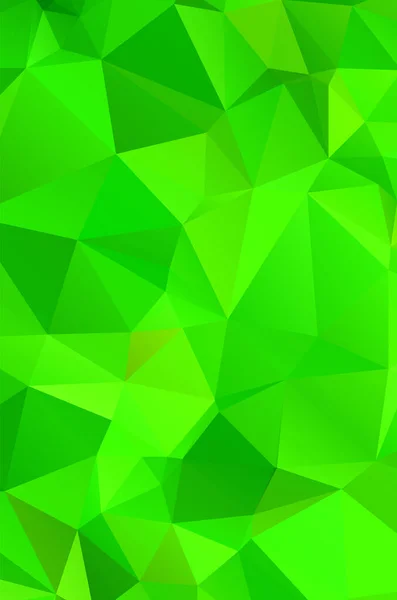 Fondo Mosaico Fondo Pantalla Vívido Verde Abstracto Triángulo Geométrico — Archivo Imágenes Vectoriales