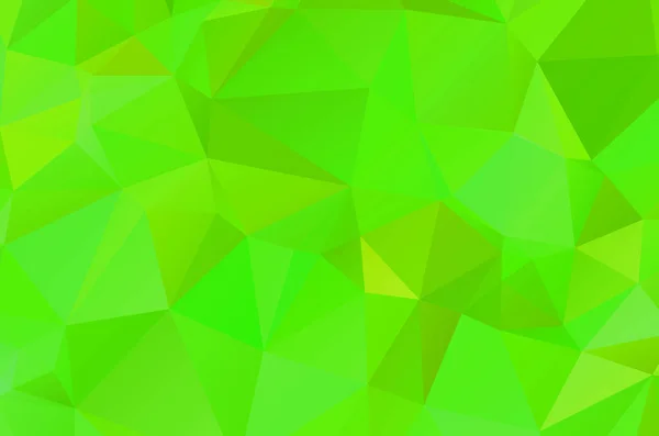 Absztrakt Zöld Élénk Tapéta Mozaik Háttér Geometriai Háromszög — Stock Vector