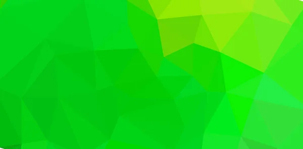 기하학적 추상적 녹색의 깃발을 삼각형 모양의 모자이크 — 스톡 벡터