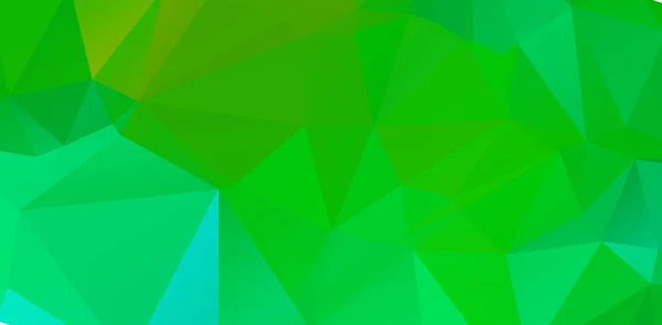 Verde Vívido Geométrico Abstrato Brilhante Verde Borrado Mosaico Papel Parede — Vetor de Stock
