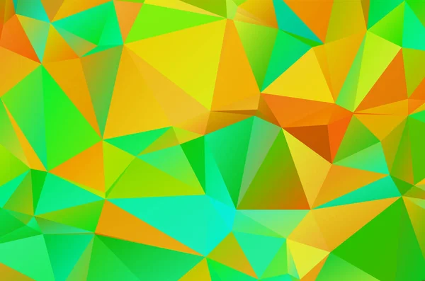 Abstrait Fond Vert Vif Fond Mosaïque Papier Peint Triangle Géométrique — Image vectorielle