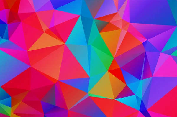 Bunte Lila Lebendige Polygonale Dreieckige Hintergrundmuster — Stockvektor