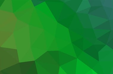 Koyu yeşil geometrik desen üçgenler ağ ve arkaplan için çokgen dizayn, uygulama 