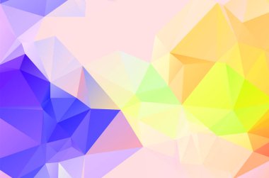 Soyut nirengi geometrik mor pembe arkaplan, uygulama ve web origami biçimi   