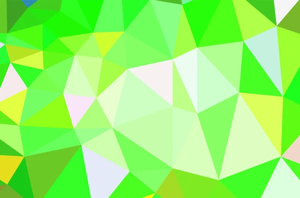 Green Geometric Pattern Triangles Polygonal Design Web Background Application — Stock Vector