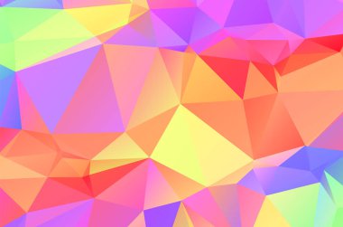 Soyut üçgenleme geometrik pembe ve altın arkaplan 