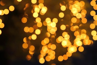 Arka plan bokeh ışık gece