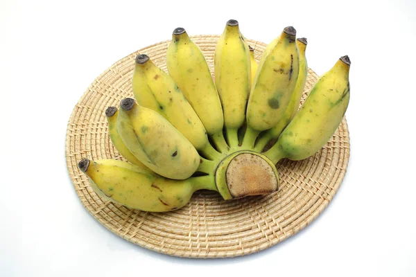 Banane weißer Hintergrund — Stockfoto