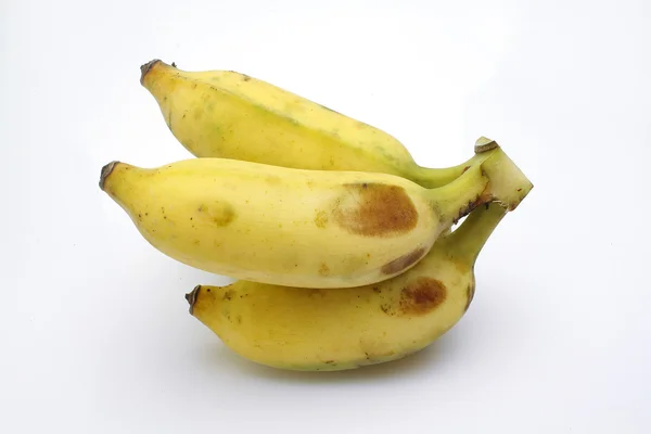 Fondo blanco plátano —  Fotos de Stock