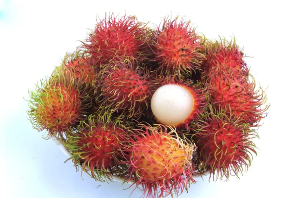 Свіжий рамбутан солодкий смачний фрукт Таїланду — стокове фото