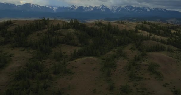 Gloomy clouds in a beautiful summer day. — Stock Video