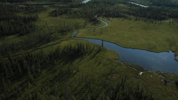 Survoler la rivière. Montagnes de l'Altaï, Sibérie. Kurai Steppe 