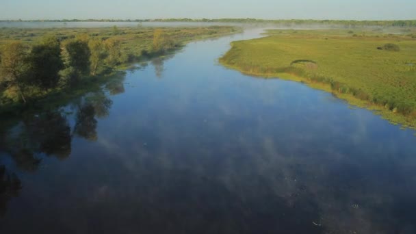 Panoramisch herfst landschap. — Stockvideo