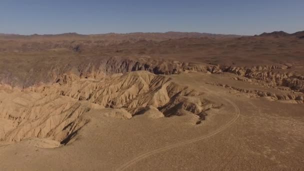 Bovenaanzicht van de canyons — Stockvideo