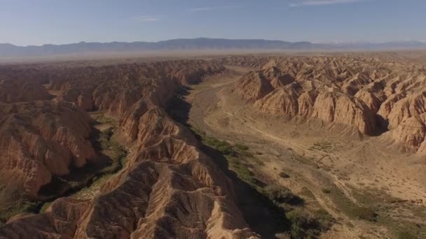Vista dall'alto dei canyon — Video Stock