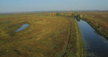panoramik sonbahar manzarası.