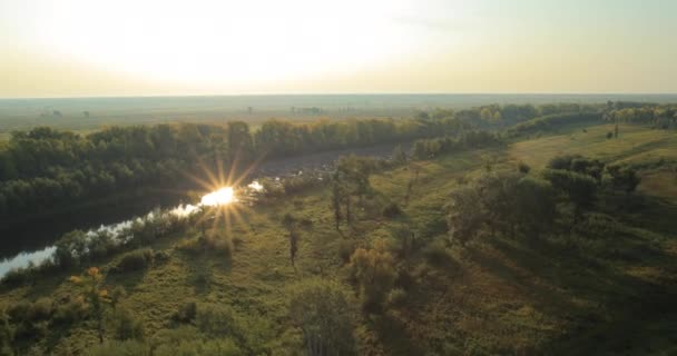 Paysage d'automne panoramique . — Video