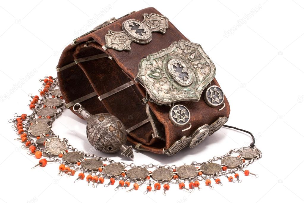 Collection of Vintage National and Silver Jewelry, Kazakh National Jewelry